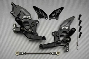 Commandes Reculées Racing AVDB Noires KAWASAKI NINJA 250R 250 R EX250K 2008-2012 - Foto 1 di 6