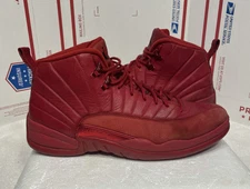 suede 12s red