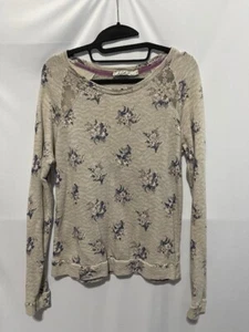 Blumenmuster Sweatshirt mit Spitzendetail Junioren groß - Bild 1 von 6