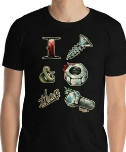 I SCREW and NUT then BOLT Hot Rod Short-Sleeve Unisex T-Shirt Rude Sexy Rat Rod - Picture 1 of 3