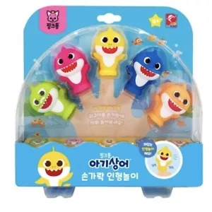 Pinkfong Baby Hai Familie Fingerpuppen Spielset 5EA Spielzeug für Kinder Figuren - Bild 1 von 9