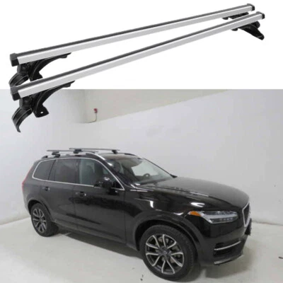 Portaequipajes de aluminio con barra transversal de techo de 48" para GMC Sierra 1500 SLE Foto 1 de 4