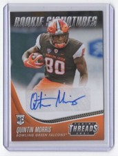 2021 Panini Chronicles Draft Picks Threads Rookie Signatures Quintin Morris