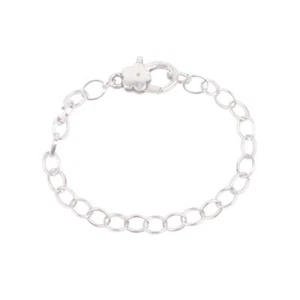 12PCS Silver Tone Metal Chain Flower Lobster Clasp Bracelets 22cm for Jewelry  - Picture 1 of 4