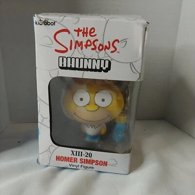 NUEVO Kidrobot Los Simpson Homer Bhunny 4" Figura Vinilo Con Pata Llavero XIII-20 Foto 1 de 4