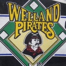 WELLAND PIRATES pennant Ontario '92 defunct Erie SeaWolves minor league baseball