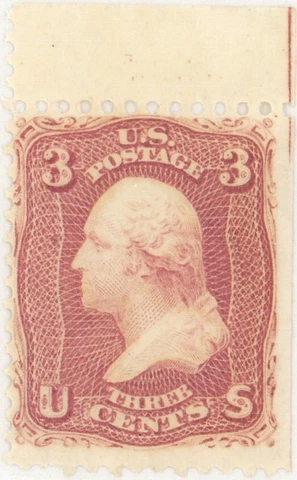 (23487 )  US stamp scott#  65 MNG VF/XF  (1ct Washington, top right corner) Cover