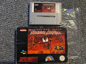 Spider-Man Venom: Maximales Gemetzel für Super Nintendo. PAL UK ultra selten + verpackt - Bild 1 von 12