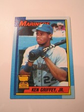 1990 KEN GRIFFEY, JR TOPPS BASEBALL CARD #336 ERROR CARD BLODDY ELBOW - BOX SC-1
