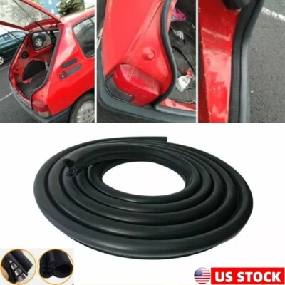 9.84Ft Weather Stripping Car Door Rubber Edge Trim Seal Strip Gasket w/Side Bulb - Image 1 of 4