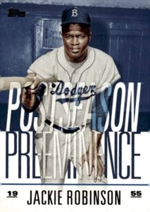 2018 Topps Postseason Preeminence Blue #PO-27 Jackie Robinson Dodgers HOF - Picture 1 of 2