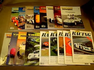 (17) ISSUES 1990's VINTAGE MOTORSPORT & HISTORIC RACING MAGAZINES - Picture 1 of 12