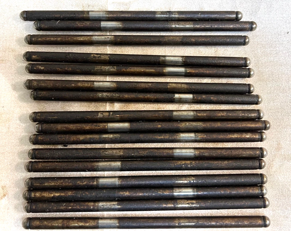 1964 1965 1966 1967 y otros Ford Mustang 289 varillas de empuje (16) 6 3/4" usados OEM Foto 1 de 1