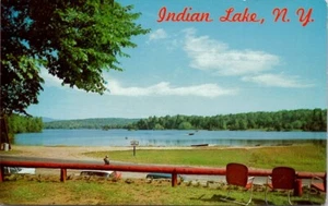 postal Adirondack Lake Indian Lake NY - Imagen 1 de 2