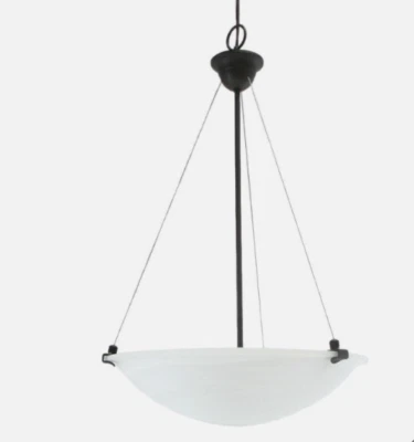 ELP 20” Alabaster Glass 4 light Chandelier / Pendant Light 102148-ORB new - Image 1 of 4