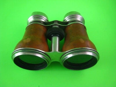 CHEVALIER PARIS ANTIQUE BINOCULARS Leather Chrome - Image 1 of 4