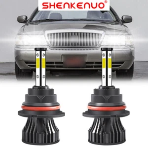 For MERCURY Grand Marquis 1998-2005 4Side LED Headlights 9007 HB5 White Bulbs 6K - Picture 1 of 13