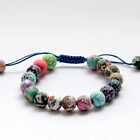 Fashion Soft porcelain Bracelet 108 Buddha Beads gift Seven Chakras Buddhism