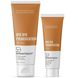 DERMATOUCH Bye Bye Pigmentation Face Wash 70gm Anti-Pigmentation Cream 30gm - Picture 1 of 4