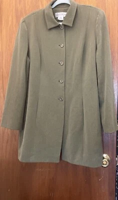 Jones Wear Coat Women’s 16 Green Vintage Classic Mature - Image 1 of 4