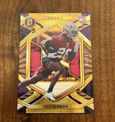 2021 Gold Standard #129 Trey Sermon Rookie RC /10 - Image 1 of 2