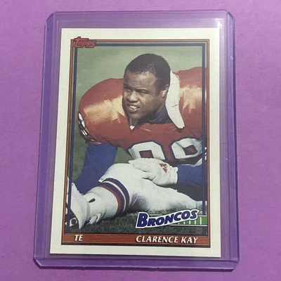 1991 Topps - Clarence Kay #558 Denver Broncos - Image 1 of 2