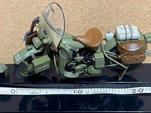 Franklin Mint Military Harley Davidson Miniature Motorcycle 1/10 Scale Rare - Picture 1 of 9