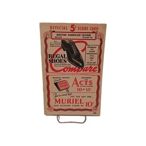 1936 BOSTON RED SOX PROGRAM SCORECARD VS ST LOUIS BROWNS  MLB BASEBALL RARE! - Picture 1 of 6
