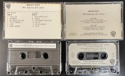 BRIAN ENO My Squelchy Life Lot Of 2 In-House Test Acetate Promo Cassette Tapes - Image 1 of 2