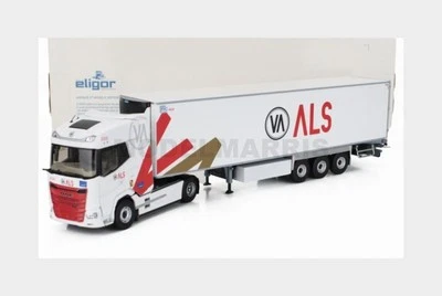 ELIGOR 118312 DAF - XG TRUCK SEMI-FRIGO ALS TRANSPORTS 2021 - WHITE - 1/43 - Immagine 1 di 2