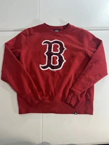 Boston Red Sox 47 Sweater Long Sleeve Size M Mens MLB Red - Picture 1 of 4