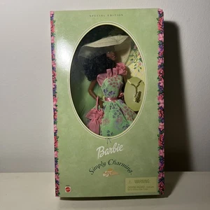 Vintage 2001 Mattel Barbie Simply Charming Doll Edizione Speciale Afroamericana - Foto 1 di 9
