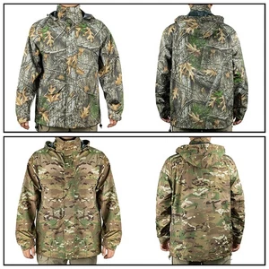 Impermeabile mimetico da caccia top impermeabile impermeabile leggero a prova di pioggia outdoor escursionismo - Foto 1 di 16
