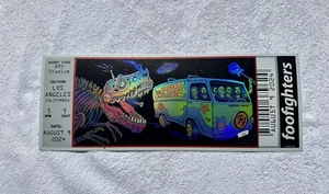 FOO FIGHTERS Los Angeles Concert Foil Hand Bill 8/9/24 Show Sold Out Artist Emek - Picture 1 of 4