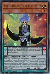 YuGiOh Performapal Odd-Eyes Valet BLMR-EN029 Ultra Rare 1st Edition - Picture 1 of 1