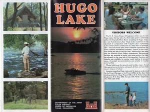Hugo Lake Oklahoma Vintage Broschüre Geschichte Fotos Freizeitaktivitäten - Bild 1 von 6