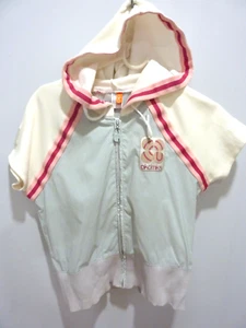 Y2K AKADEMIKS Damen Kurzarm Kapuzenjacke mit Reißverschluss vorne Größe Junior S - Bild 1 von 6
