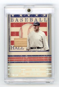 2005 Donruss Signature Series Babe Ruth Hall of Fame Game Used Bat Relic Yankees