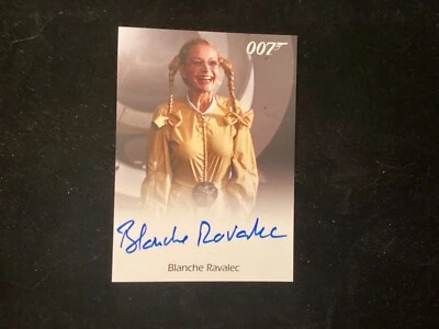 JAMES BOND BLANCHE RAVALEC AUTOGRAPHED CARD IN NEAR MINT CONDITION - Image 1 of 2