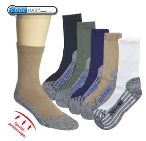 4 Paar Funktions-Sportsocken, Trekking-Socken, Coolmax, Frotteesohle - Picture 1 of 5