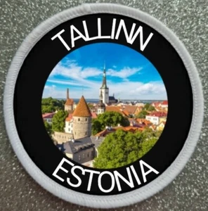 3" Tallinn Estonia Iron / Sew On Sublimation Patch Badge - Picture 1 of 1