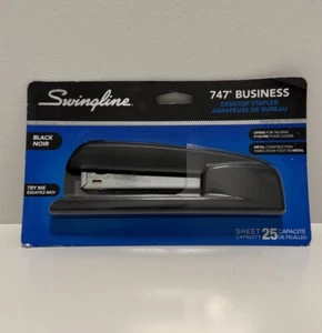 Swingline 747 Business Full Strip Black Metal Desktop Stapler 25-Sheet Capacity - Picture 1 of 2