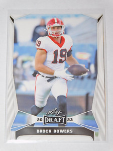 2023 LEAF DRAFT FOOTBALL BROCK BOWERS CARD #18