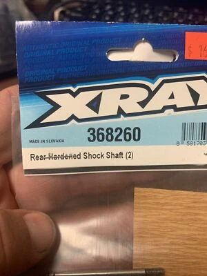 XRAY 368260 rear hardened shock shaft 2 - Image 1 of 3
