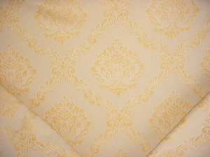 1-3/4Y Scalamandre M0 00011406 Cortona Gothic Damask Gold Upholstery Fabric - Picture 1 of 4