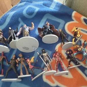 Disney Store Set 14 Marvel PVC Figuren Tortenaufleger Guardians Spiderman Groot - Bild 1 von 9