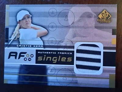 CRISTIE KERR RC 2003 SP Game Used Golf-  Authentic Fabric Singles Card #AF-KE - Image 1 of 2