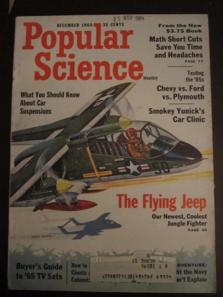 Popular Science Magazine December 1964 The Flying Jeep Jungle Fighter (Q) FL - Image 1 of 1
