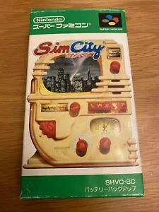 Super Famicom Sim City Japanese NTSC-j Boxed With Manual Gwo - Picture 1 of 10
