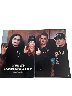 Headbangers Ball Tour Velvet Revolver Double Sided Poster Cradle Of Filth Himsa - Image 1 of 4